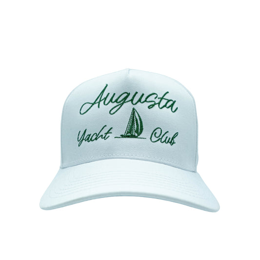 Mainsail White "Ahoy!" Augusta Yacht Club Hat